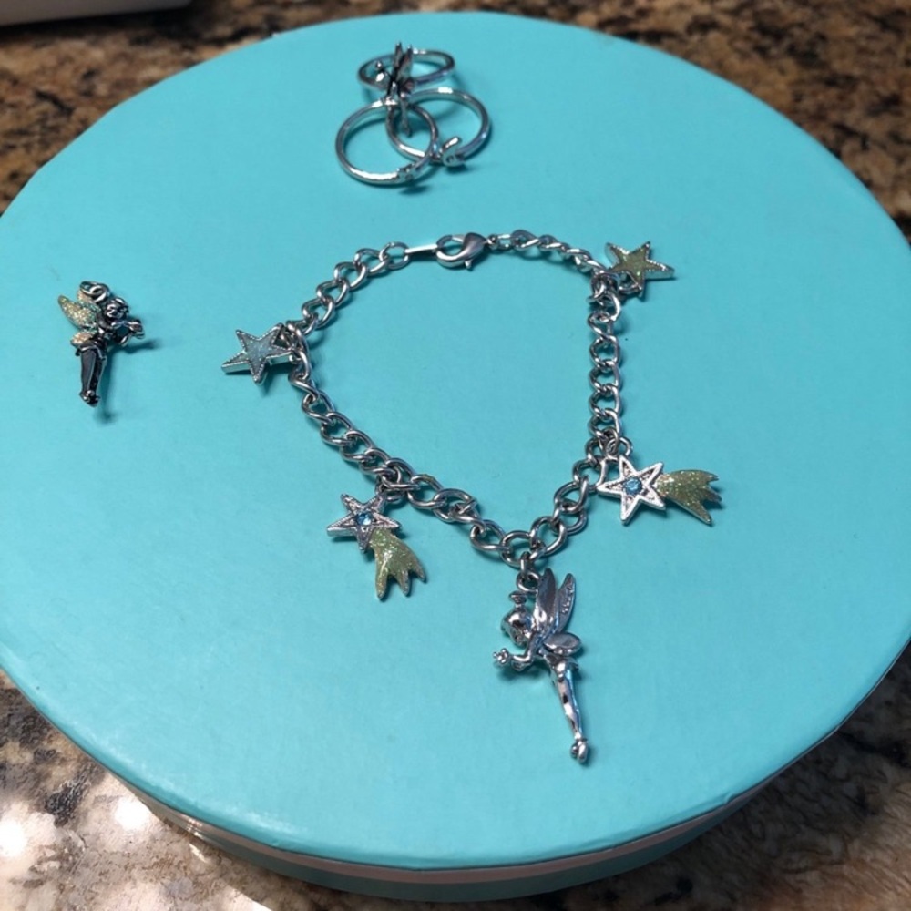 Disney Tinkerbell jewelry set 💚